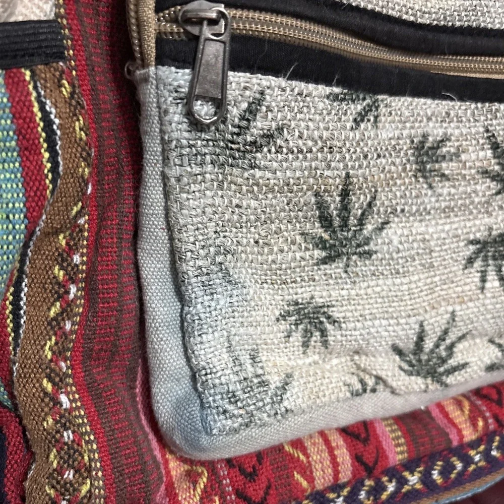 Mini Hemp Backpack Eco Friendly Boho Hippie Thc Free Made In Nepal Read